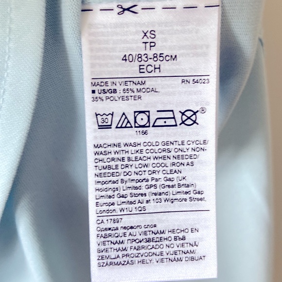 NWT BR light blue modal tank - Picture 5 of 6